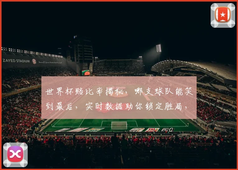 世界杯赔比率揭秘，哪支球队能笑到最后，实时数据助你锁定胜局，一窥究竟